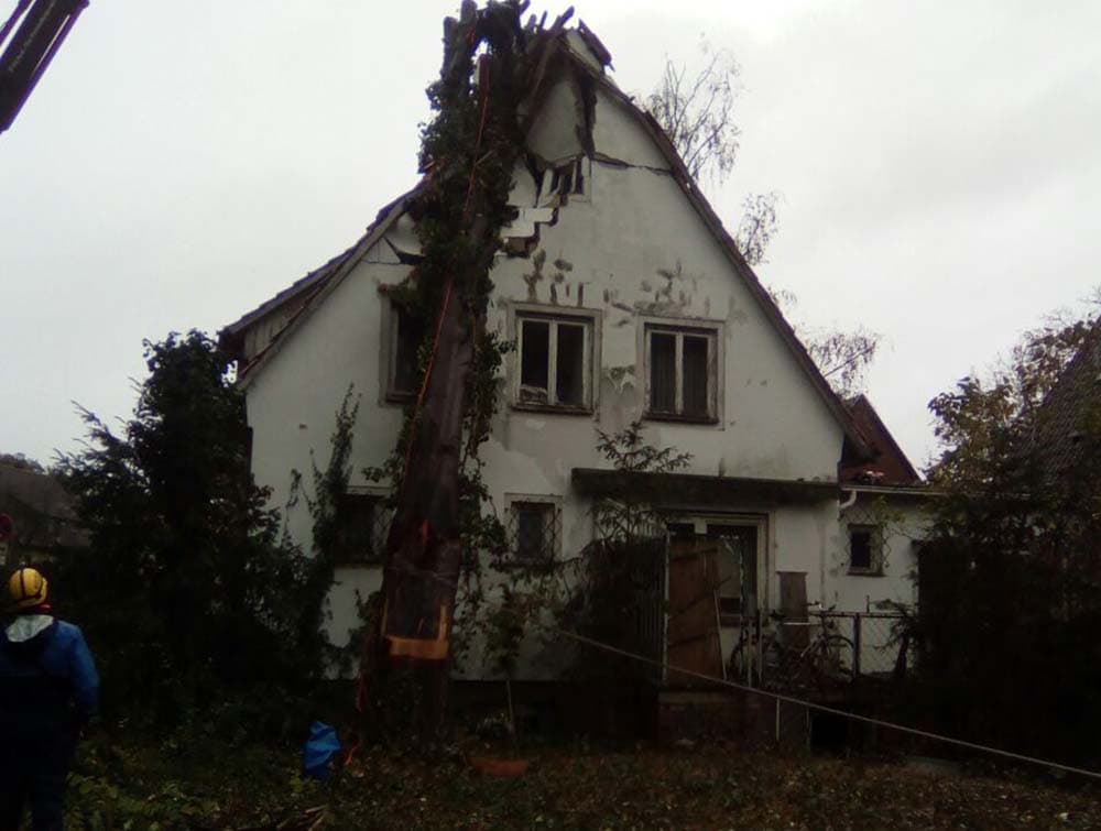 Maschineneinsatz haus